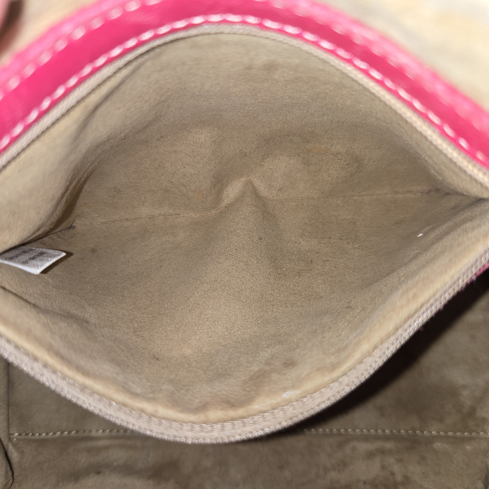 💯 Authentic MCM Boston Handbag (Pink and White) - Picture 8 of 15